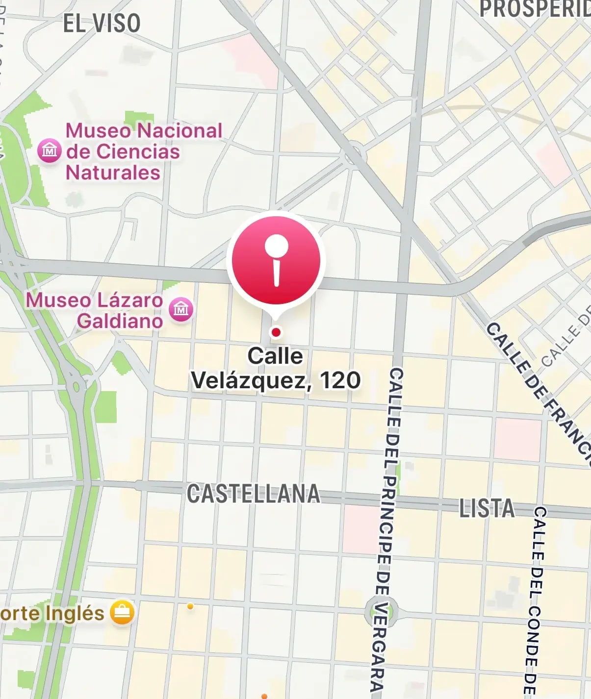 Ubicación de Guardia Penal en Calle Velázquez 120, Madrid